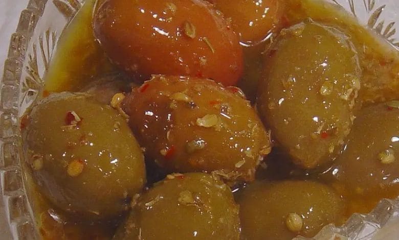  طريقة تخليل الزيتون الاخضر الست غالية