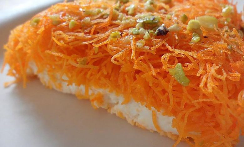طريقة عمل الكنافة بالقشطه